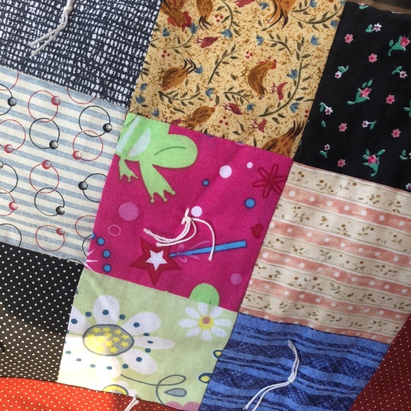 Patch work quilt hand made 44x66 - Picture 6 of 14